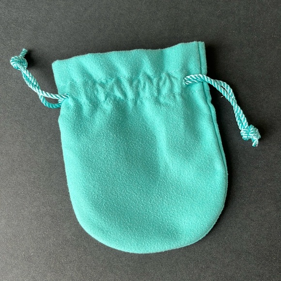 Tiffany & Co. Small Pouch Blue Dust Bag Satchel Jewelry Protector 3”x3” NWOT - Picture 2 of 6